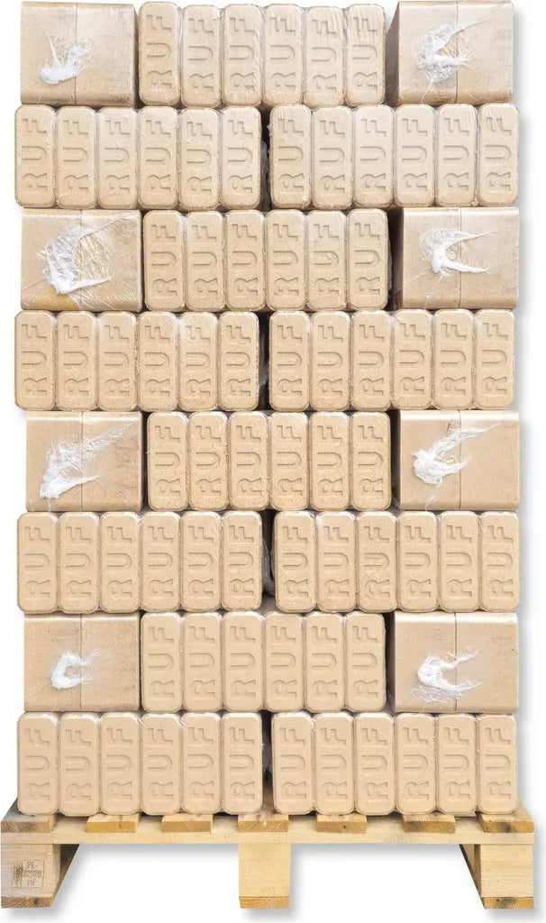 960 kg RUF Hartholzbriketts Buche/Eiche auf Palette – Energie Kienbacher