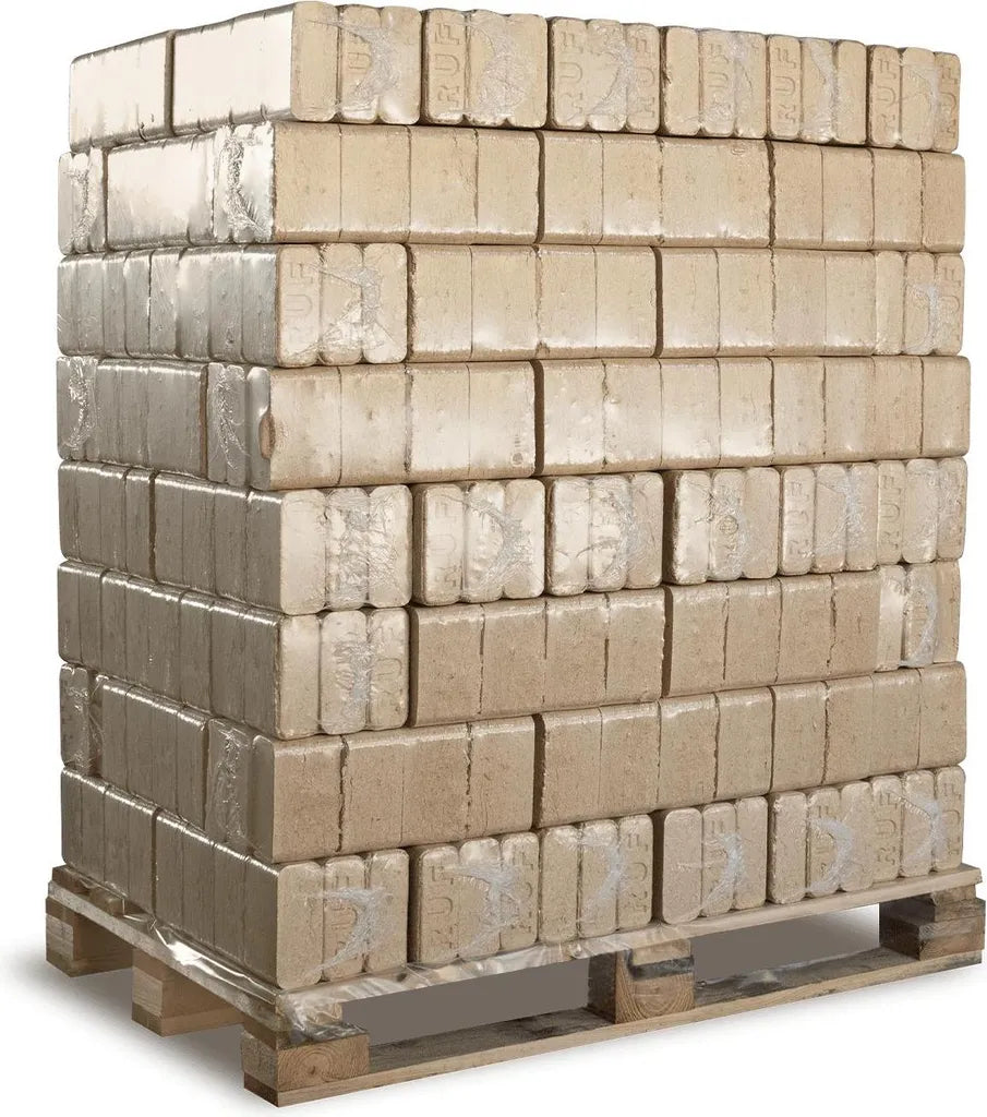 Heizfuxx Nestro XL Blue Weichholzbriketts 960 kg Palette – 96 x 10 kg Nadelholz