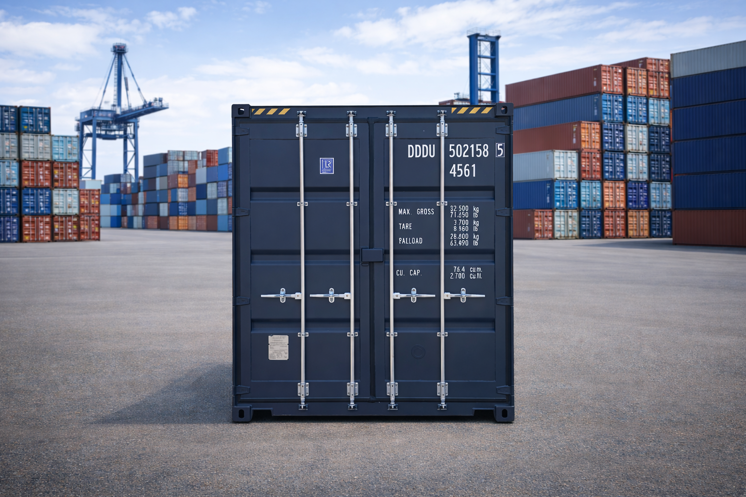 40 Fuß High Cube Seecontainer HC — Neu | Anthrazit RAL7016 | Hamburg
