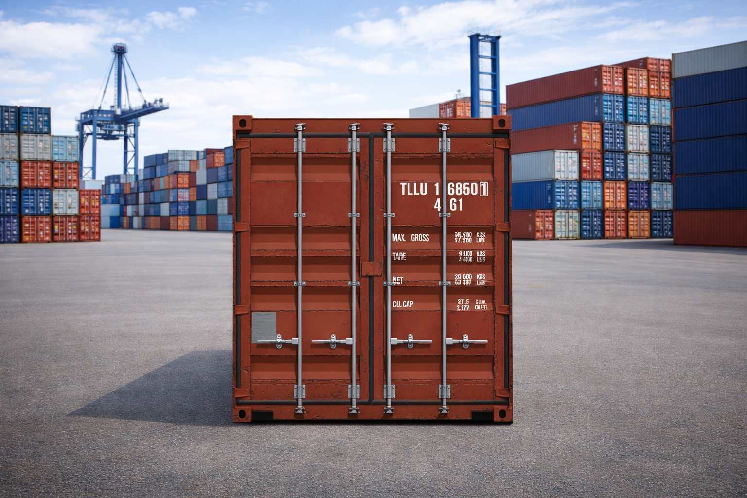 40 Fuß Seecontainer 12 m DC — Gebraucht | Zufallsfarbe | Hamburg