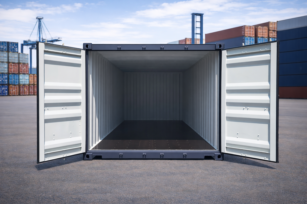 20 Fuß Seecontainer 6 m — Neu | Anthrazit RAL7016 | Hamburg