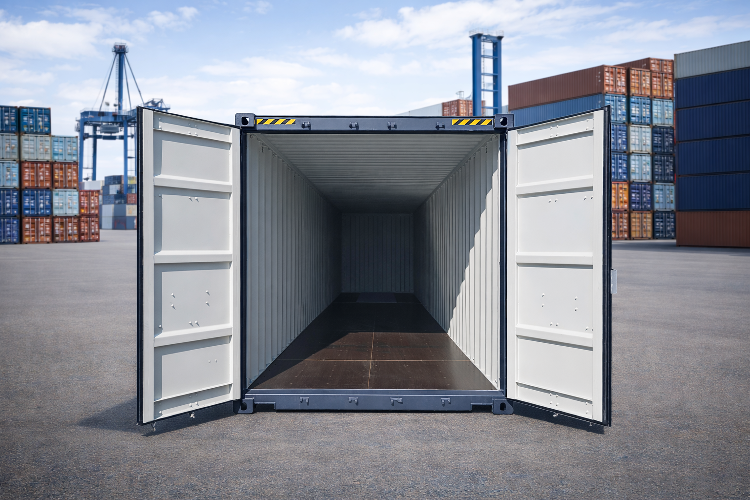 40 Fuß High Cube Seecontainer HC — Neu | Anthrazit RAL7016 | Hamburg