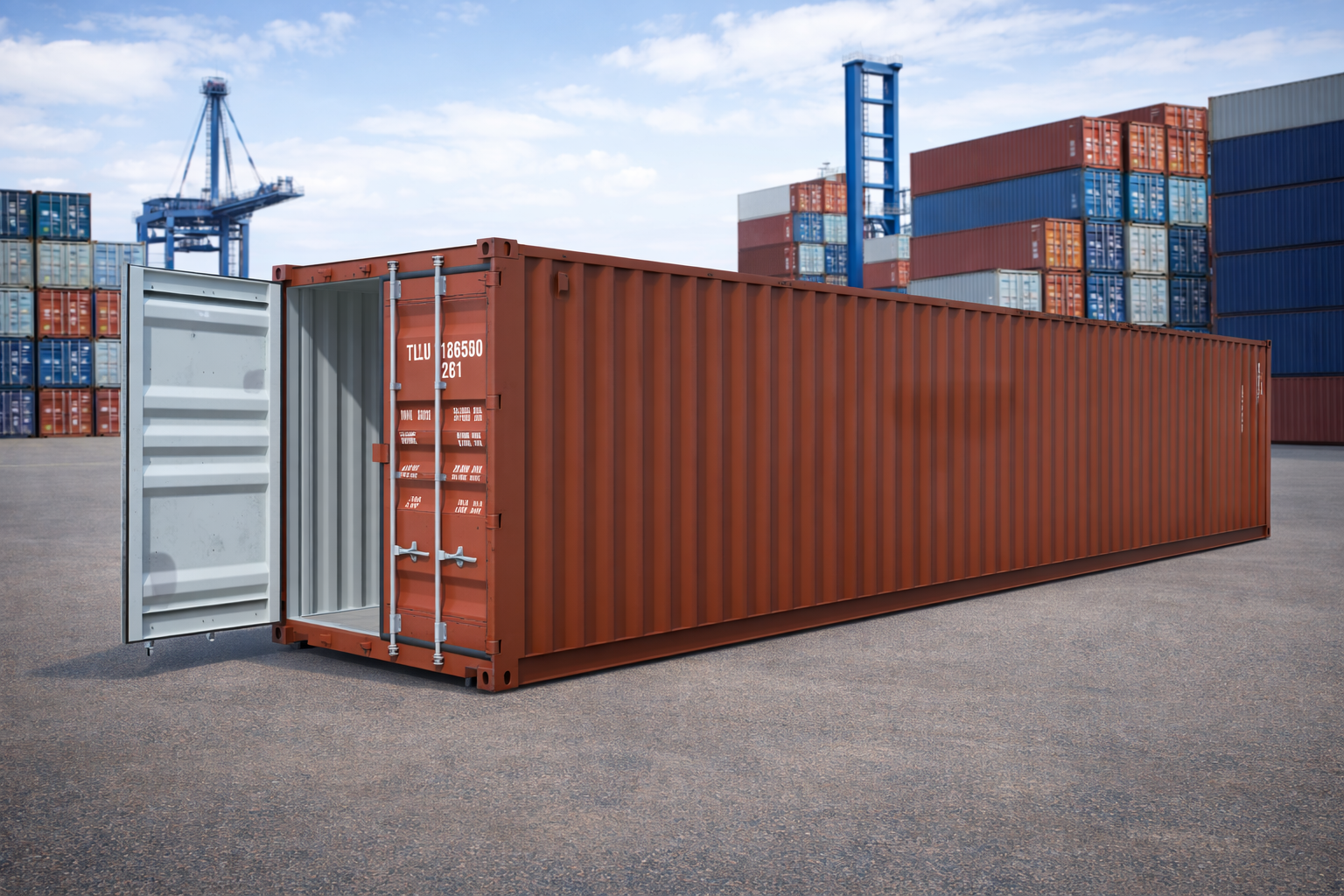 40 Fuß Seecontainer 12 m DC — Gebraucht | Zufallsfarbe | Hamburg